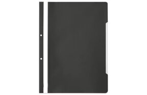 A4 CLEAR VIEW FOLDER WITH HOLES FOR FILING BLACK SET/50